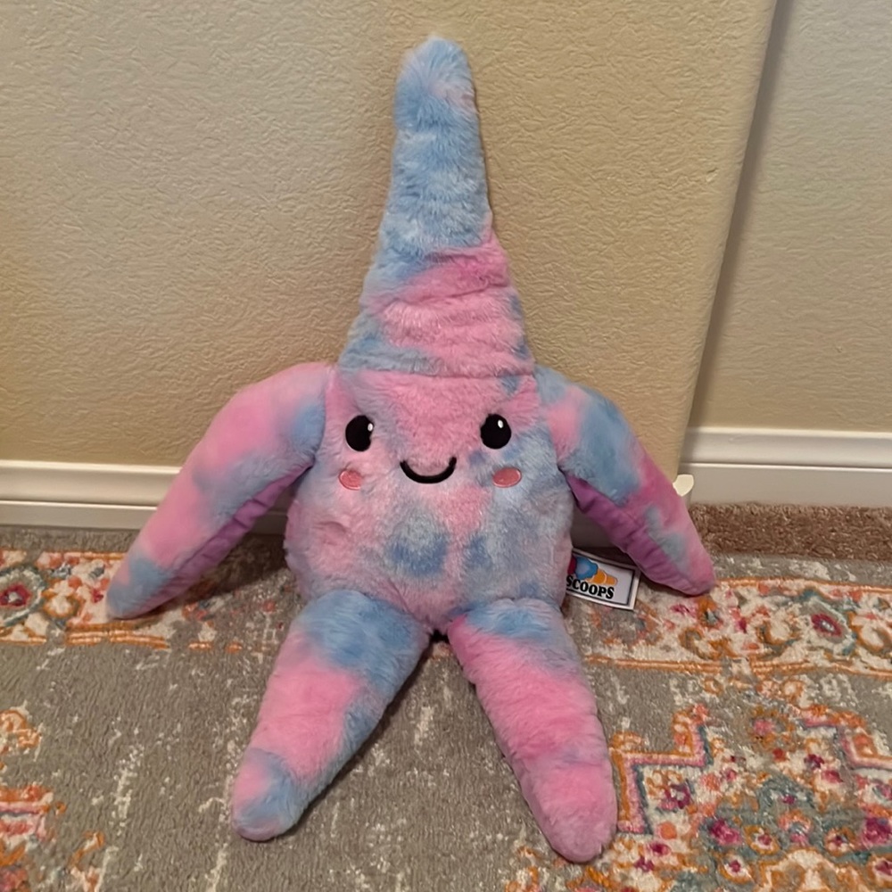 “2 Scoops” Starfish Furry Plush. NWT